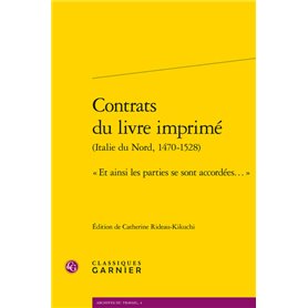 Contrats du livre imprimé