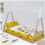 Couette rembourrée HappyFriday MR FOX Multicouleur 16 x 48 x 36 cm