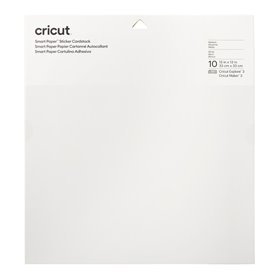 Carton autocollant pour plotter de découpe Cricut Smrt Blanc