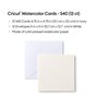 Cartes d'Aquarelle pour Traceur de Découpe Cricut S40 Blanc