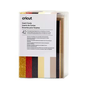 Cartes d'insertion pour plotter à découper Cricut Glitz & Glam R10 (42 Unités)