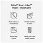 Papier soluble pour plotter de découpe Cricut SMART