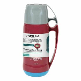 Thermos de Voyage ThermoSport 1 L Multicouleur 12 Unités