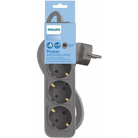 Rallonge 3 prises Schuko avec interrupteur Philips CHP2134G/12