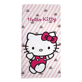 Serviette de plage Hello Kitty Rose clair 70 x 140 cm