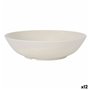 Saladier La Mediterránea Mélamine Blanc Brille 25 x 6,5 cm (12 Unités)