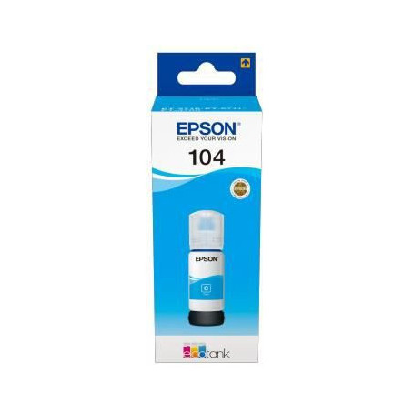 EPSON Kit de Remplissage d'Encre Epson EcoTank 104 - Cyan 19,99 €