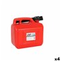 Réservoir de carburant avec entonnoir Continental Self Rouge 5 L (4 Unités) 5 L