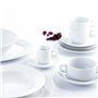 Assiette Quid Basic Café Céramique Blanc (12,5 cm) (Pack 12x)