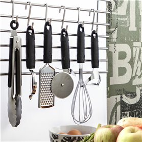 Assiette Quid Habitat Noir Métal 27 x 8 x 3 cm (12 Unités)