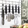 Assiette Quid Habitat Noir Métal 27 x 8 x 3 cm (12 Unités)