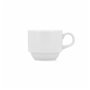 Tasse Bidasoa Glacial Café Céramique Blanc 180 ml (6 Unités)