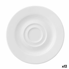 Assiette Ariane Prime Espresso Céramique Blanc 13 cm (12 Unités)