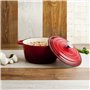Casserole avec Couvercle Bidasoa Fierro Rouge Ø 28 cm 6 L (2 Unités)