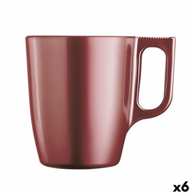 Tasse mug Luminarc Flashy Rouge 250 ml verre (6 Unités)