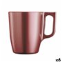 Tasse mug Luminarc Flashy Rouge 250 ml verre (6 Unités)