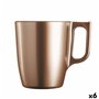 Tasse mug Luminarc Flashy Marron Clair 250 ml verre (6 Unités)