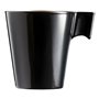 Tasse mug Luminarc Flashy Noir 80 ml Bicolore verre (24 Unités)