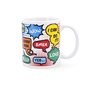 Tasse Quid Wow Bandes dessinées Multicouleur Céramique 330 ml (12 Unités)