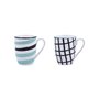 Tasse Bidasoa Zigzag Multicouleur Céramique 2 Pièces 330 ml