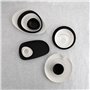 Assiette Bidasoa Fosil Blanc Céramique Alumine 13,3 x 11,6 x 1,7 cm Café (12 Unités)