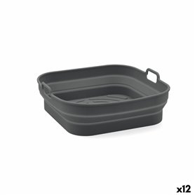 Panier en Silicone Pliable pour Friteuses à Air Quid Naturalia 20 x 20 x 8 cm (12 Unités)