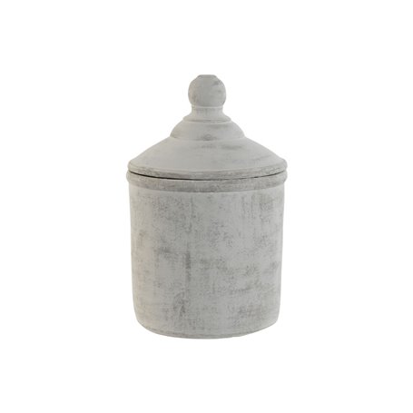 Vase Home ESPRIT Gris Ciment Oriental 19 x 19 x 31 cm