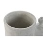 Vase Home ESPRIT Gris Ciment Oriental 15 x 15 x 25 cm