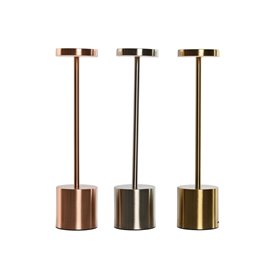 Lampe de bureau Home ESPRIT Cuivre Doré Argenté 8 x 8 x 34 cm (3 Unités)