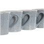 Ensemble de 4 mugs Home ESPRIT Bleu Grès 340 ml 13 x 9,5 x 9,2 cm Mandala