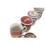 Ensemble de 4 mugs Home ESPRIT Jaune Rouge Moderne Citron 380 ml (4 Unités)