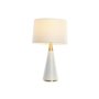 Lampe de bureau Home ESPRIT Blanc Doré 50 W 220 V