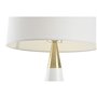 Lampe de bureau Home ESPRIT Blanc Doré 50 W 220 V
