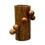 Vase Home ESPRIT Marron Bois de manguier 16 x 16 x 23 cm