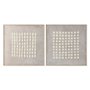 Cadre Home ESPRIT Beige Moderne Urbaine 100 x 4 x 100 cm (2 Unités)