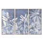 Cadre Home ESPRIT Bleu Palmiers Tropical 180 x 4 x 120 cm (3 Pièces)