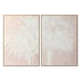 Cadre Home ESPRIT Blanc Beige Palmiers Tropical 100 x 4 x 140 cm (2 Unités)