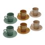 Set de 6 Tasses à Thé avec Soucoupe Versa Céramique