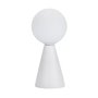Lampe de bureau Versa Blanc Céramique Verre 40 W 10 x 22,5 cm Prisme