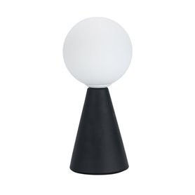 Lampe de bureau Versa Noir Céramique Verre 40 W 10 x 22,5 cm Prisme
