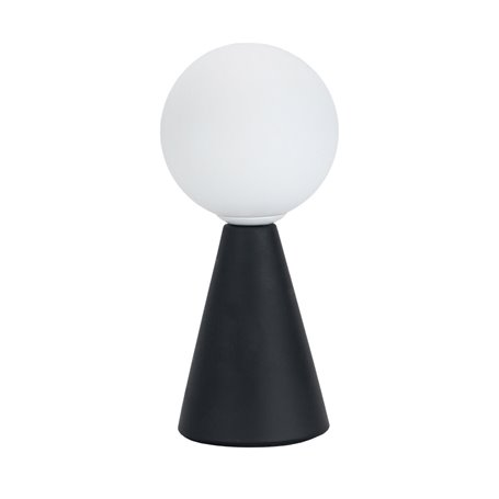 Lampe de bureau Versa Noir Céramique Verre 40 W 10 x 22,5 cm Prisme