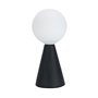 Lampe de bureau Versa Noir Céramique Verre 40 W 10 x 22,5 cm Prisme