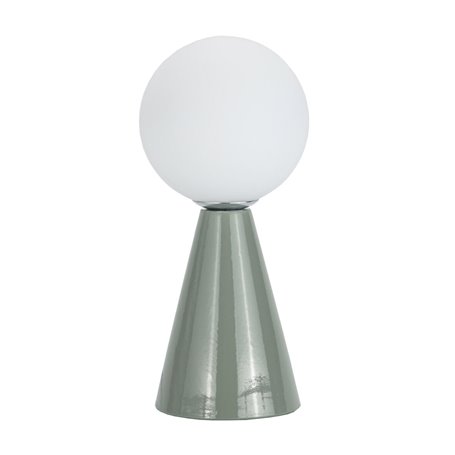 Lampe de bureau Versa Vert Céramique Verre 40 W 10 x 22,5 cm Prisme