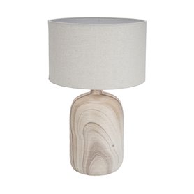 Lampe de bureau Versa Lin Céramique 40 W 32,5 x 52 cm Rustique