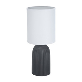 Lampe de bureau Versa Noir Coton Céramique 40 W 15 x 36 cm