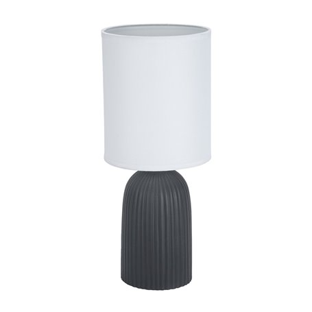 Lampe de bureau Versa Noir Coton Céramique 40 W 15 x 36 cm