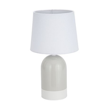 Lampe de bureau Versa Duo Beige Lin Céramique 40 W 18 x 32,5 cm