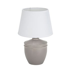 Lampe de bureau Versa Aurelia Gris Coton Céramique 40 W 20 x 31,5 cm