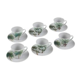 Lot de tasses avec soucoupes Versa Porcelaine Volets