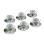 Lot de tasses avec soucoupes Versa Porcelaine Volets